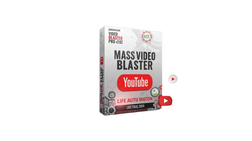 create a premium 3d software box mockup and youtube promotional thumbnail for “mass video blaster pro v2.82 – full activated edition”. theme youtube automation, video marketing, and channel growth. c (2) (1)