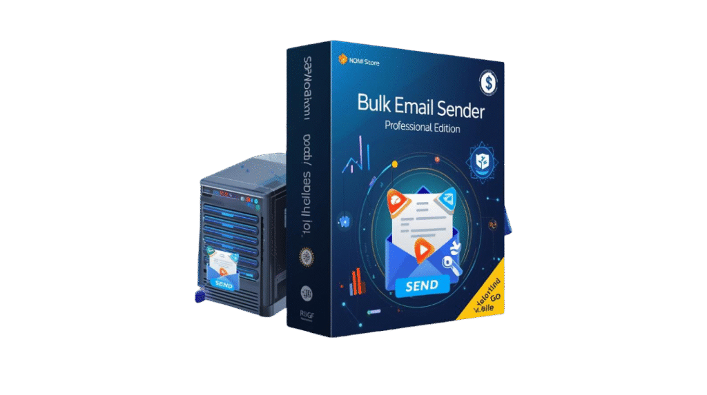 create a premium 3d software box mockup and youtube thumbnail for “bulk email sender professional edition – full activated – lifetime edition”. theme email marketing, bulk sending, and business autom (1)
