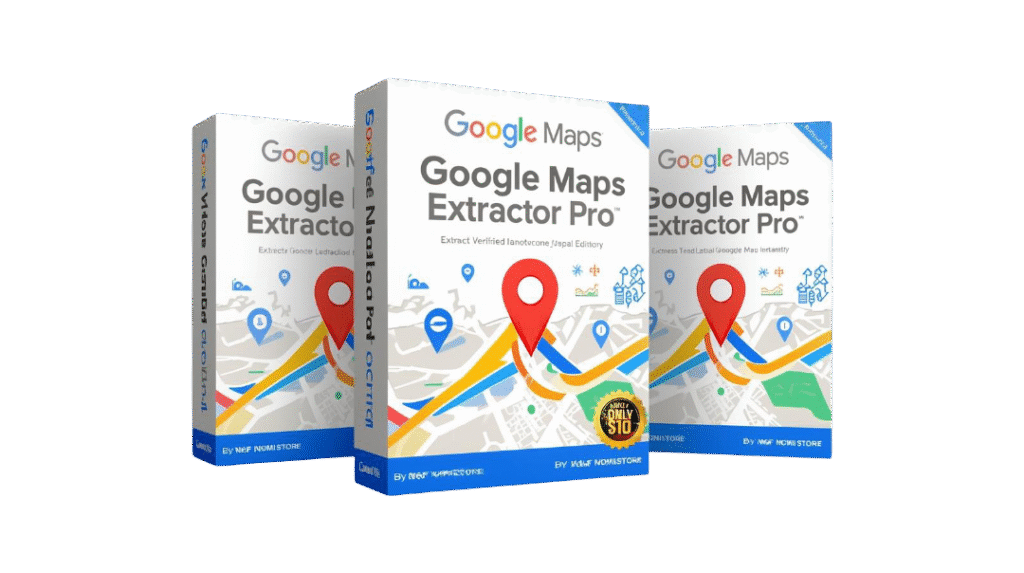 create a premium 3d software box mockup for a digital product named “google maps extractor pro – lifetime activated edition”. theme lead generation and business data extraction software with a professi (2)