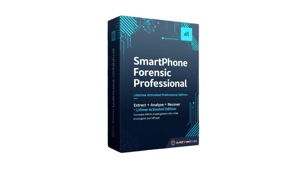 create a premium 3d software box mockup for a digital product named “smartphone forensic system professional – lifetime activated edition”. theme mobile forensic analysis and data recovery software wit (1)